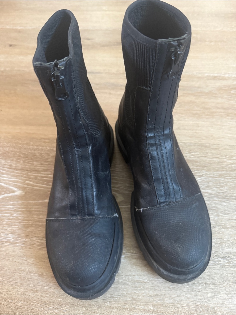 Marco Moreo Black label leather moto combat boots made in Italy - Picture 6 of 9